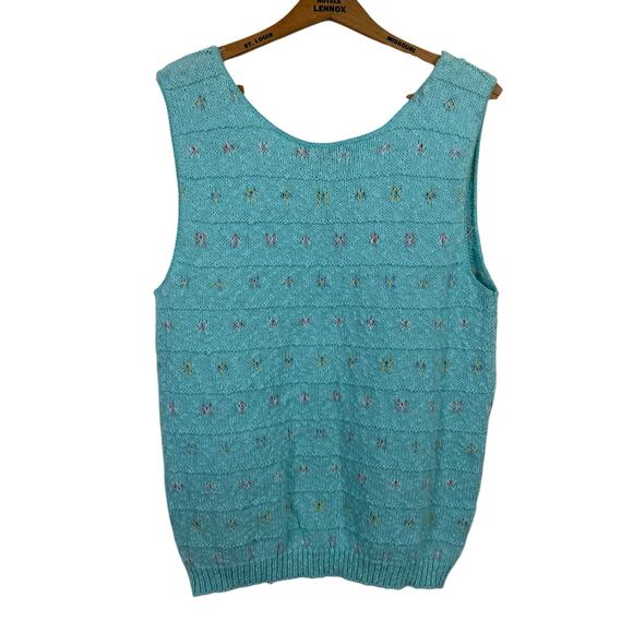 Vintage Woolrich Woman Sweater Top Large Sleeveless Made in USA Cottagecore - Picture 2 of 4